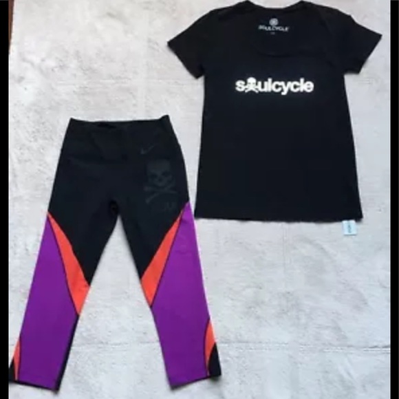 Nike Pants - Soul Cycle T-Shirt & Soul Cycle/Nike Leggings, XS